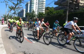 Passeio ciclístico marca o Dia Mundial Sem Carro em Niterói