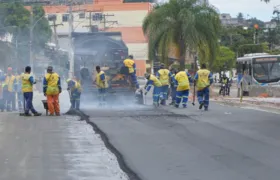 Novo trecho do MUVI começa a receber asfalto em São Gonçalo