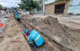 Obra regulariza o fornecimento de água em São Gonçalo