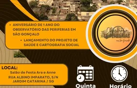 Observatório das Periferias em SG comemora aniversário nesta quinta (05)