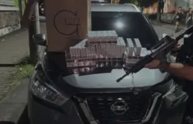 Polícia prende grande carga de cigarro apreendida do Paraguai