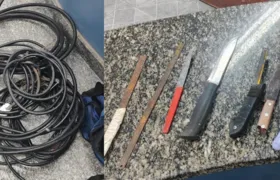 Polícia prende homem com 7kg de fios em São Gonçalo