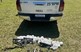 Policiais militares prendem vasta quantidade de drogas e armas em Cabo Frio