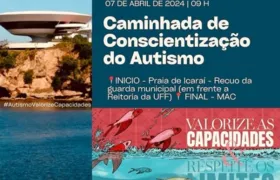 Praia de Icaraí tem Caminhada de Conscientização do Autismo neste domingo (7)