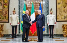 Presidente da Itália chega ao Brasil para reunião com Lula