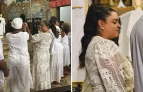 Preta Gil celebra cura do câncer com missa em Salvador