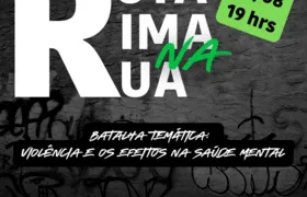 Projeto "Rota Rima na Rua", com tema sobre violência, acontece no Centro de Niterói