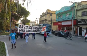 Protesto no Centro de São Gonçalo pede fim da violência nas comunidades