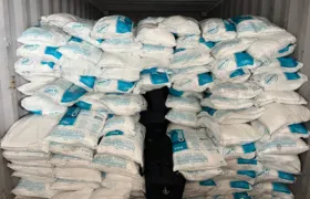 Receita Federal apreende cocaína em carga de sal marinho no Porto do Rio