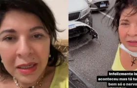 Roberta Miranda sofre acidente de carro: “O susto foi terrível”