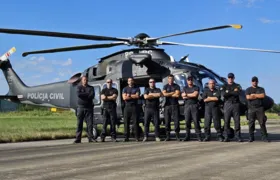 Serviço aéreo da Polícia Civil do Rio de Janeiro chega no Rio Grande do Sul para auxiliar nos resgates de vítimas