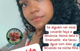 Suspeita de jogar panela com óleo no rosto da amiga enviou áudio confessando o crime