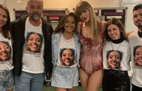 Taylor Swift se encontra com família de fã que morreu em show no Rio de Janeiro