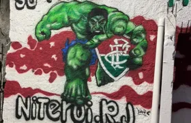 Torcedores do Flu decoram rua em Niterói para final da Libertadores
