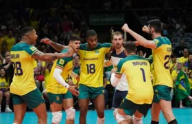 Vôlei Masculino: Brasil vence a Alemanha por 3 a 2 em primeiro amistoso para as Olimpíadas