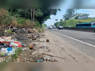 Lixo, buraco e mato alto: antigos problemas nas rodovias RJ-104 e RJ-106 continuam