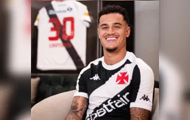 Philippe Coutinho pode ser titular do Vasco para confronto contra o Grêmio, no domingo