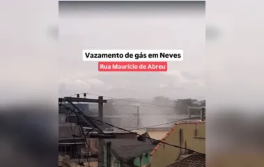 Vazamento de gás assusta moradores de Neves, em São Gonçalo