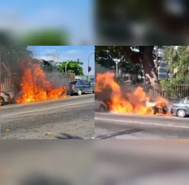 Morador de rua é detido suspeito de incêndio em carros na Praia de Icaraí, em Niterói