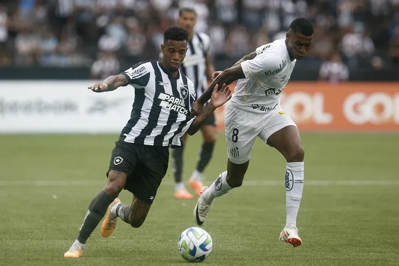 Botafogo empata com o Santos e sai do jogo na Vila tem gosto de vitória