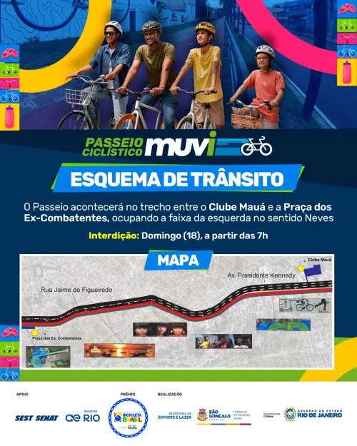 800 ciclistas inscritos no evento vão se deslocar do Clube Mauá