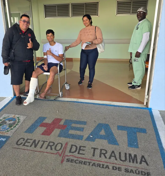 O estudante Kelvyn de Almeida, 14 anos, também entrou na fila dos acidentados no período das férias.