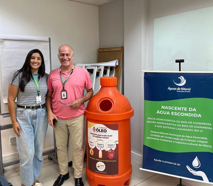 A ação faz parte do Programa Olhar Ambiental – Trata Óleo, da Águas de Niterói, que visa oferecer meios corretos e inteligentes para a reciclagem do óleo de cozinha usado