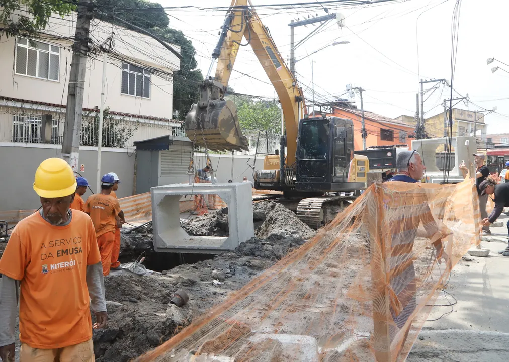 Quando tudo estiver finalizado, a água da chuva será levada até a Baía de Guanabara