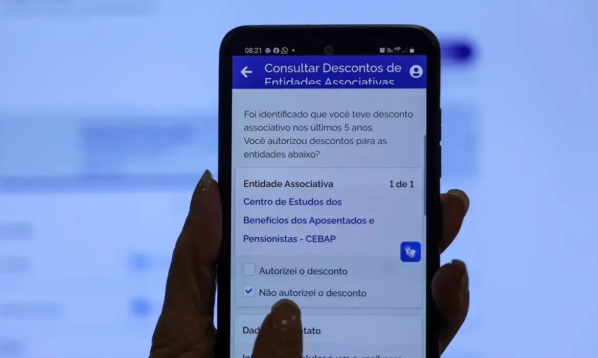 No aplicativo Meu INSS as respostas das entidades acusadas de promoverem descontos não autorizados começaram a ser disponibilizados no último dia 9