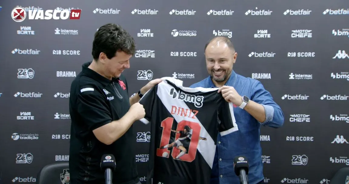 Fernando Diniz é apresentado no Vasco