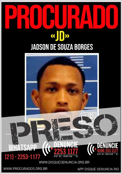 Jadson de Souza Borges, vulgo “JD”, de 25 anos