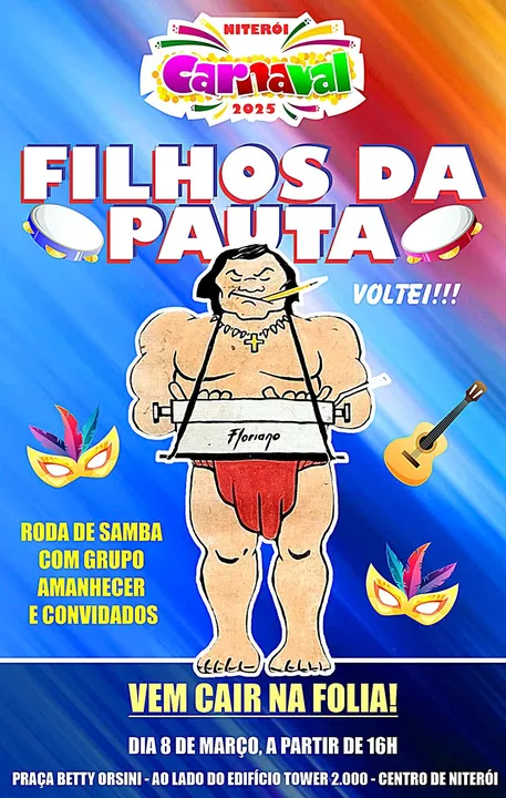 O Filhos da Pauta volta ao Carnaval com show do Grupo Amanhecer e convidados