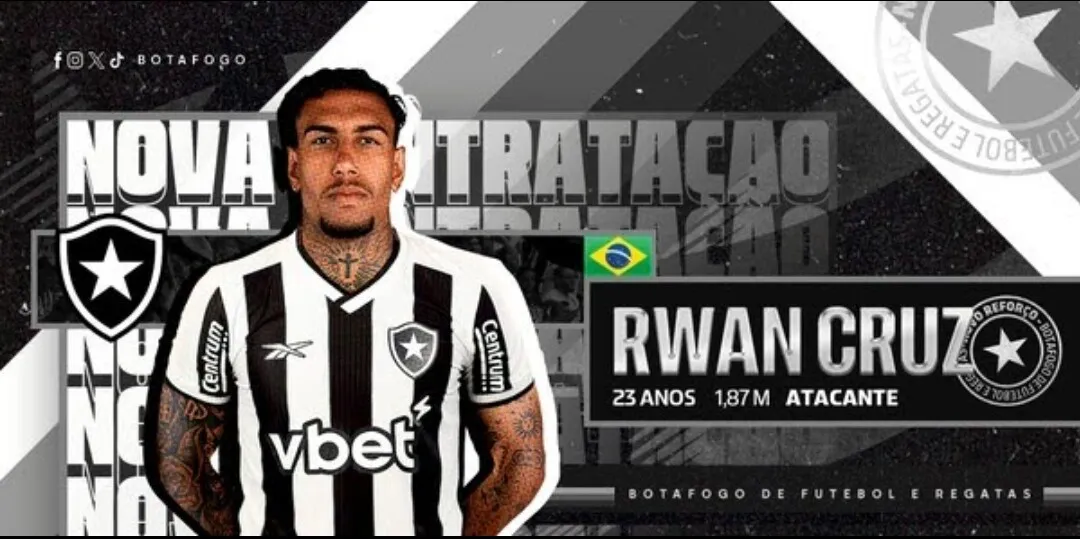 Atacante de 23 anos fechou com o Botafogo