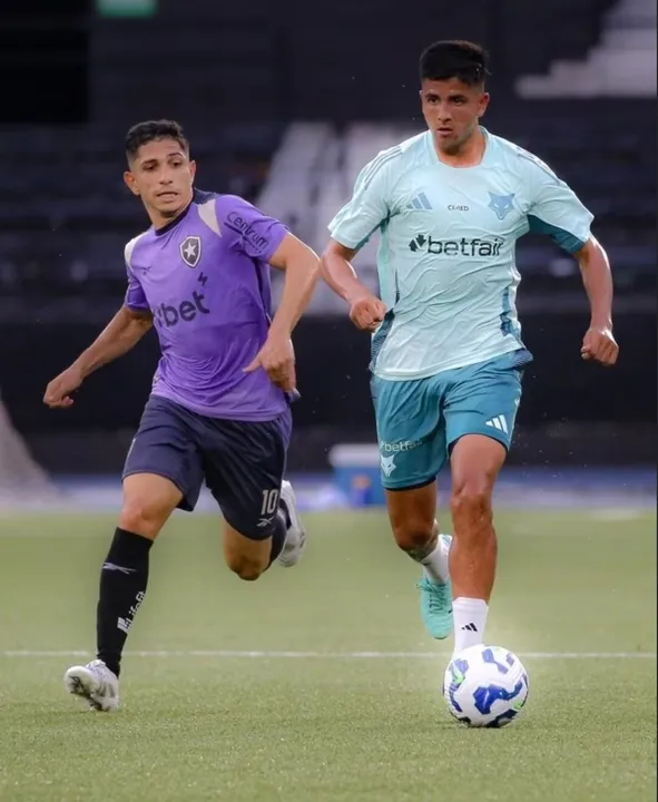 Botafogo e Cruzeiro em jogo treino