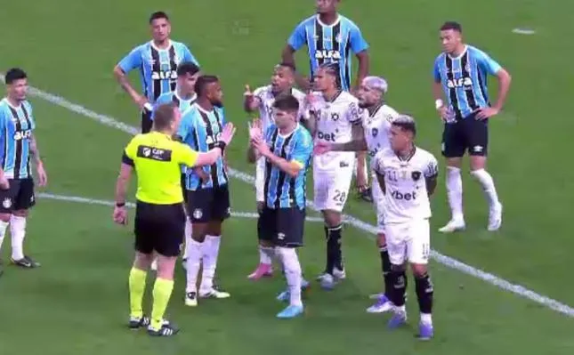 Botafogo reclamará com a CBF sobre pênalti dado a favor no Grêmio