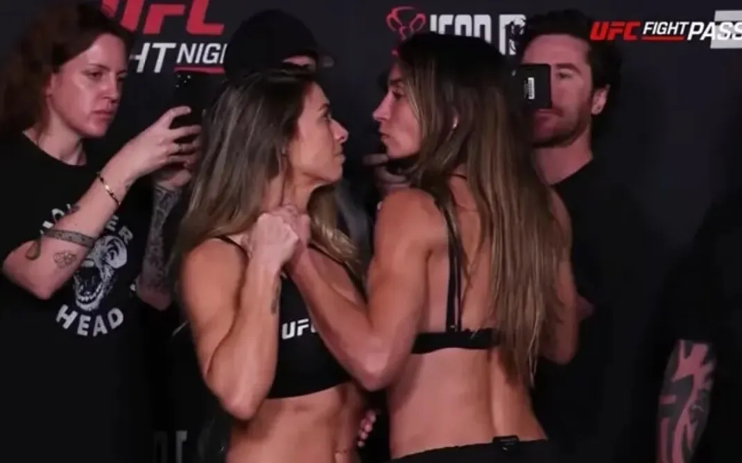 Encarada entre Amanda Ribas e Mackenzie Dern