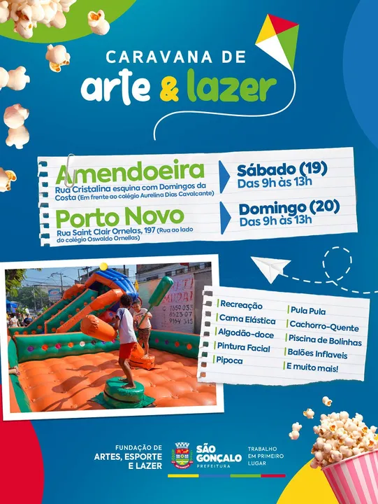 Evento será entre 9h  e 13h
