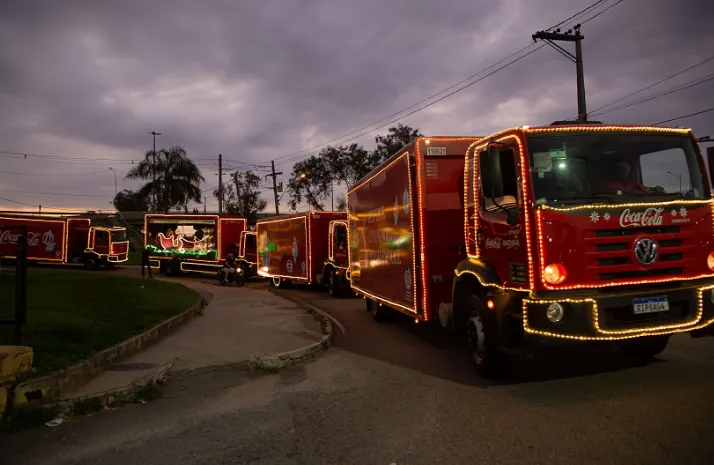 A Caravana de Natal da Coca-Cola sairá do São Gonçalo Shopping no dia 10 de dezembro
