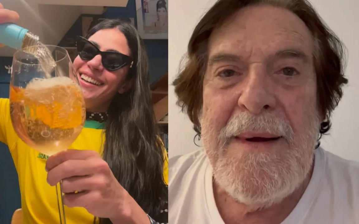 Os artistas comemoraram com bebidas e alegria a prisão domiciliar de Bolsonaro