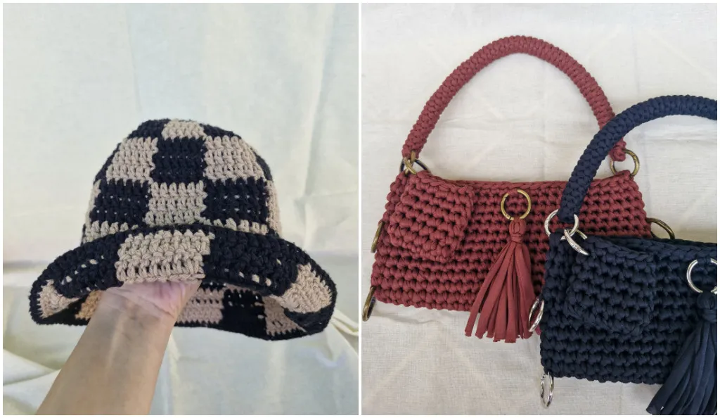 Patrícia começou a fazer crochê por influência das avós, que eram artesãs