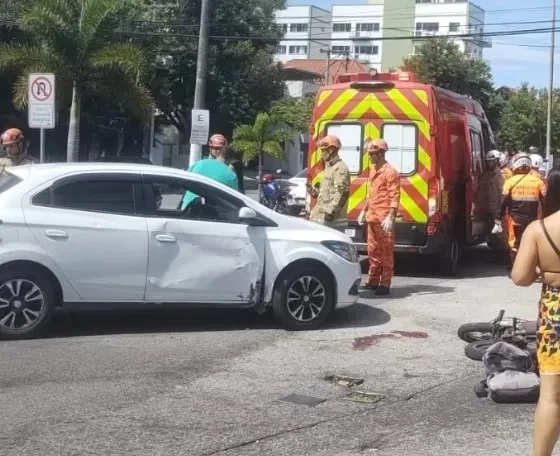 A vítima foi encaminhada para o hospital