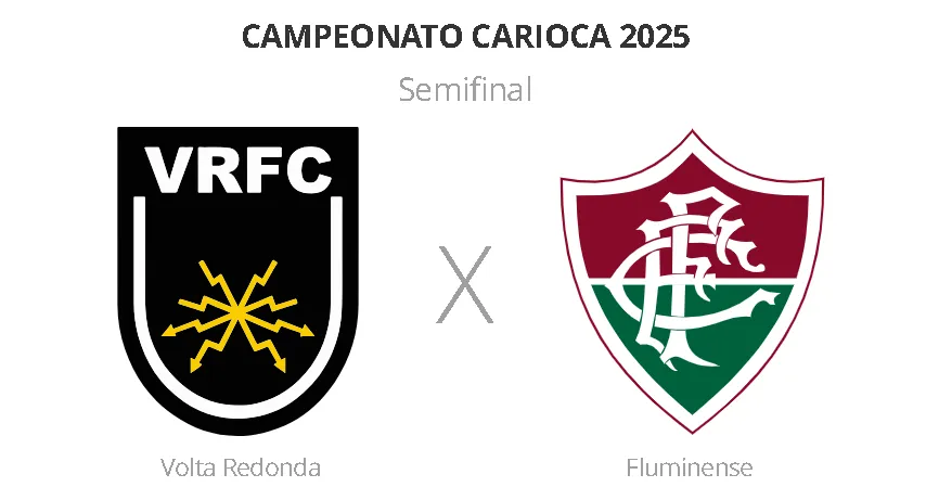 Volta Redonda recebe o Fluminense na briga por uma vaga na decisão do Carioca 2025