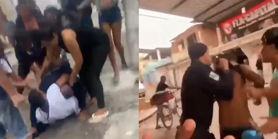 Imagens do episódio, que aconteceu na tarde desta sexta (15), circulam nas redes sociais