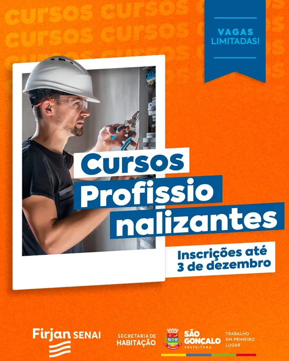 As inscrições devem ser feitas de forma presencial