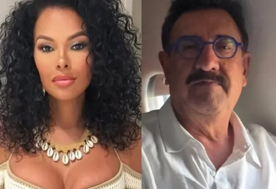 A briga entre os dois começou quando Ariadna insinuou que o comunicador teria traído a esposa