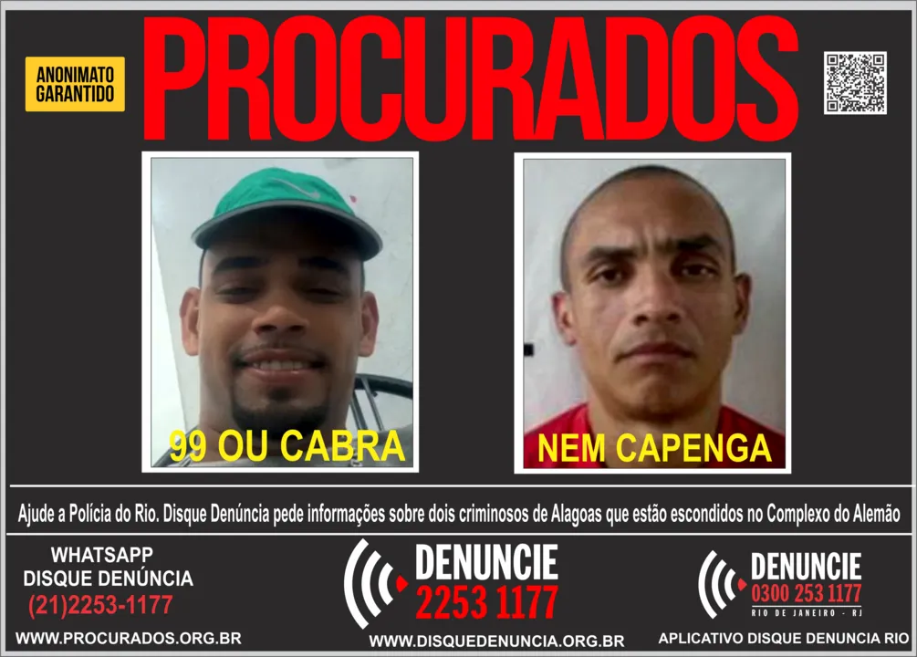 Procurados pela Polícia Civil