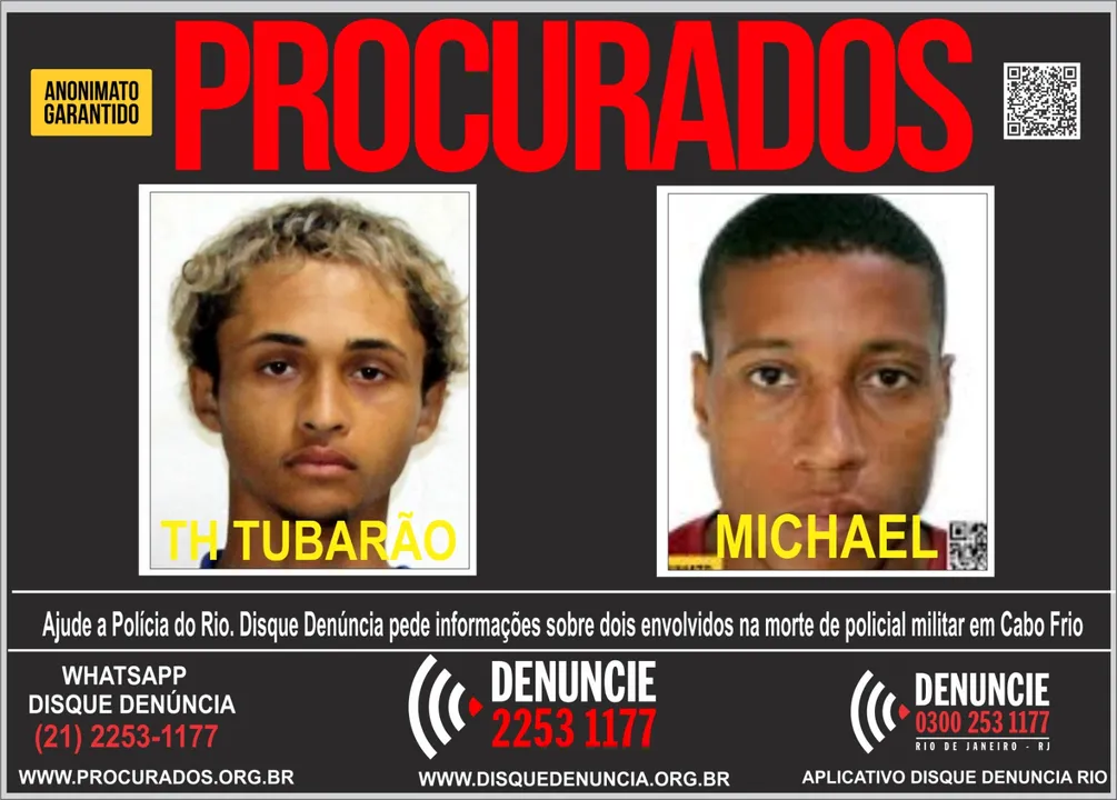 'Tubarão' e Michael são procurados