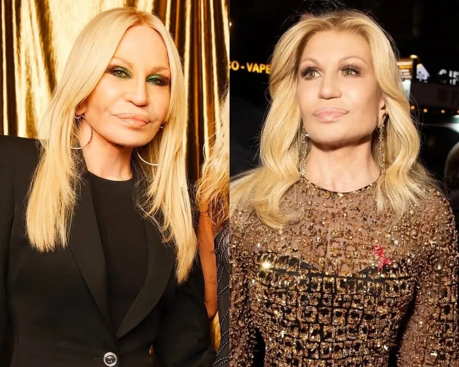 Visual Donatella Versace provocou questionamentos entre os seus seguidores