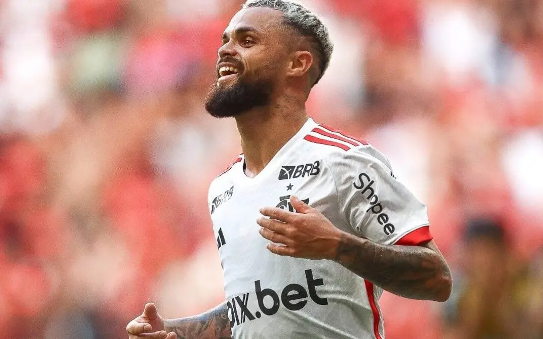 Michael foi o autor do primeiro gol rubro-negro neste sábado (25), em partida disputada no Distrito Federal