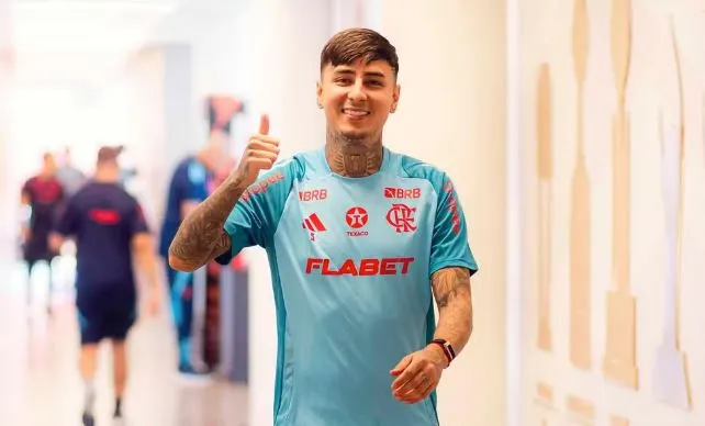 Pulgar se aproxima de retorno no Flamengo